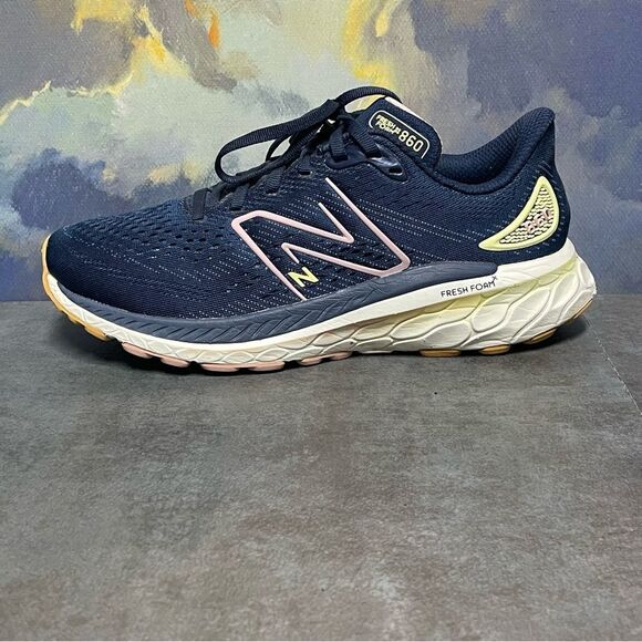 New Balance Fresh Foam X 860 Women's Navy Blue Running Shoes Size 8.5B - Picture 14 of 16